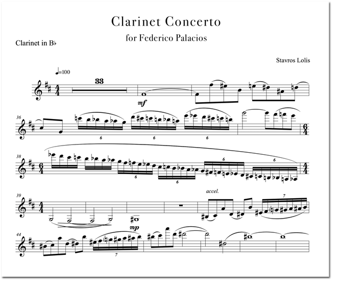 1st clarinet concerto